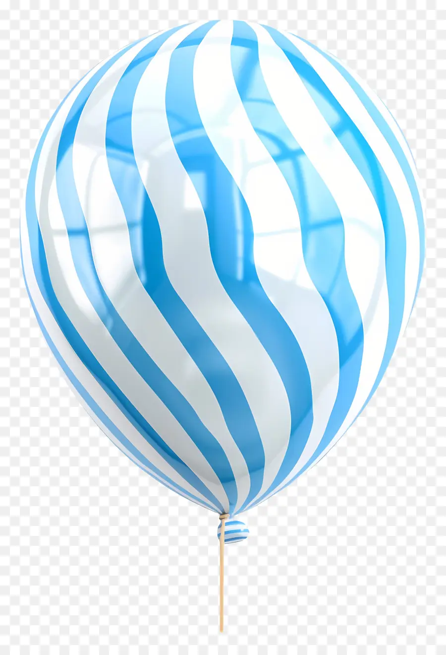 Ballon Unique，Ballon Bleu PNG