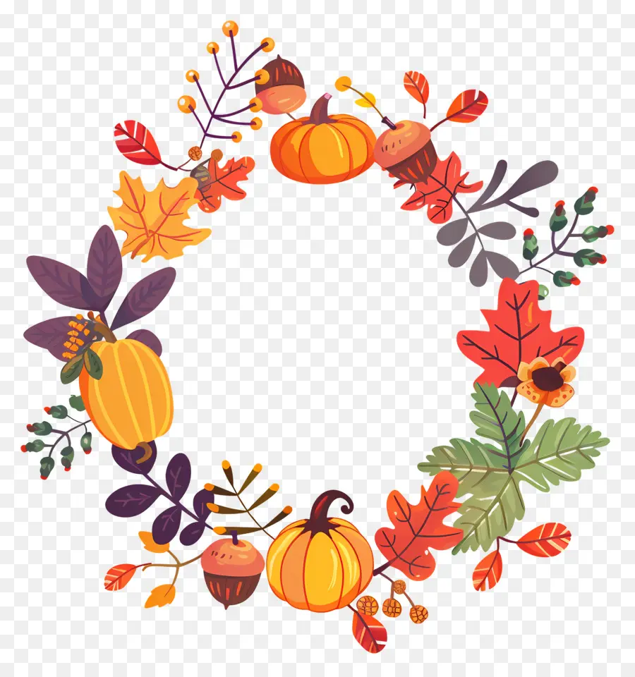 Couronne D'automne，Citrouilles PNG