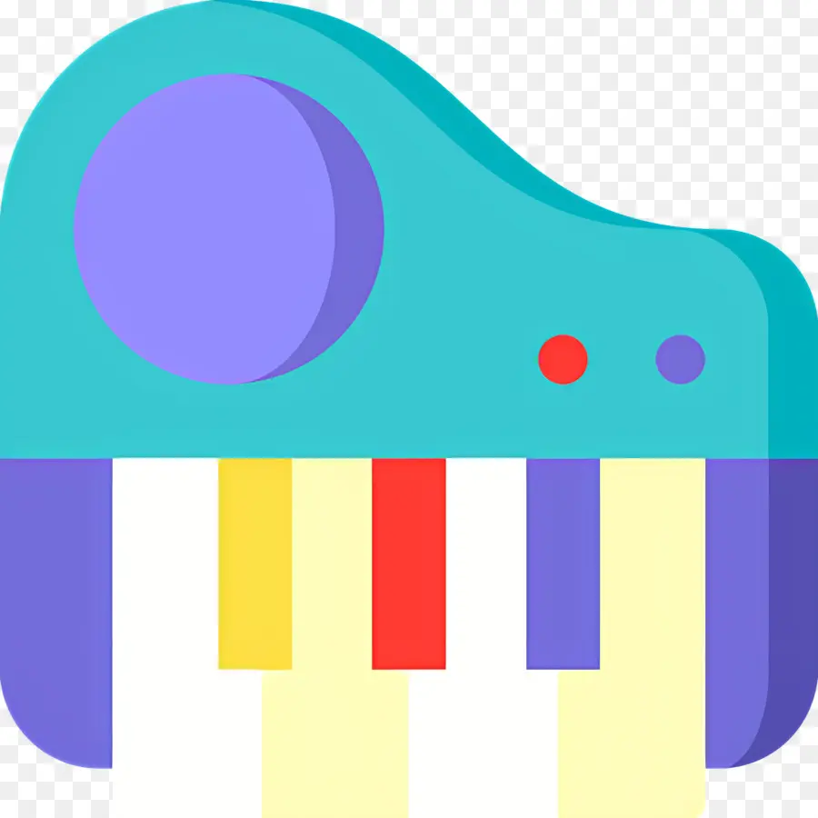 Clavier De Musique，Clavier Coloré PNG