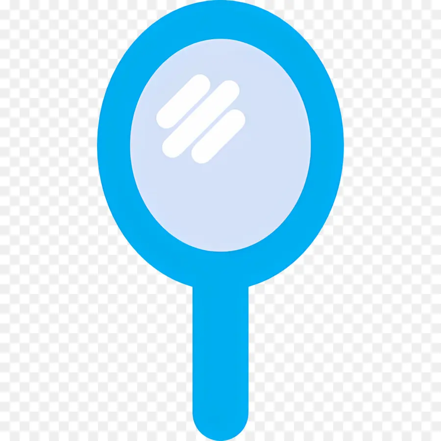 Miroir De Beauté，Loupe Bleue PNG