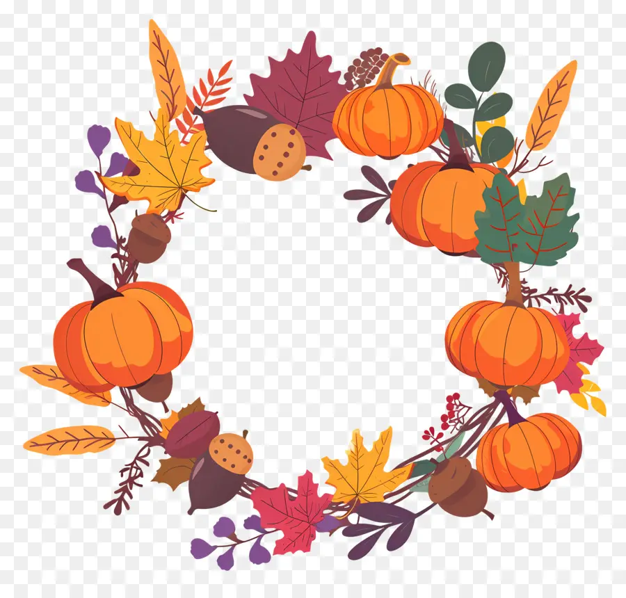 Couronne D'automne，Citrouilles PNG