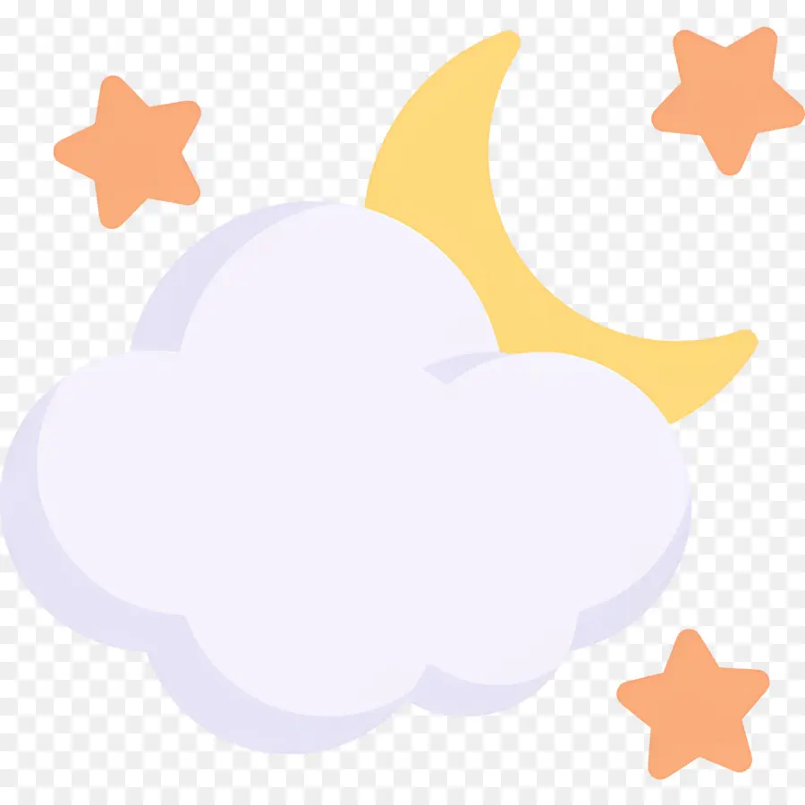 Nuages ​​​​de Lune，Nuage Et Lune PNG