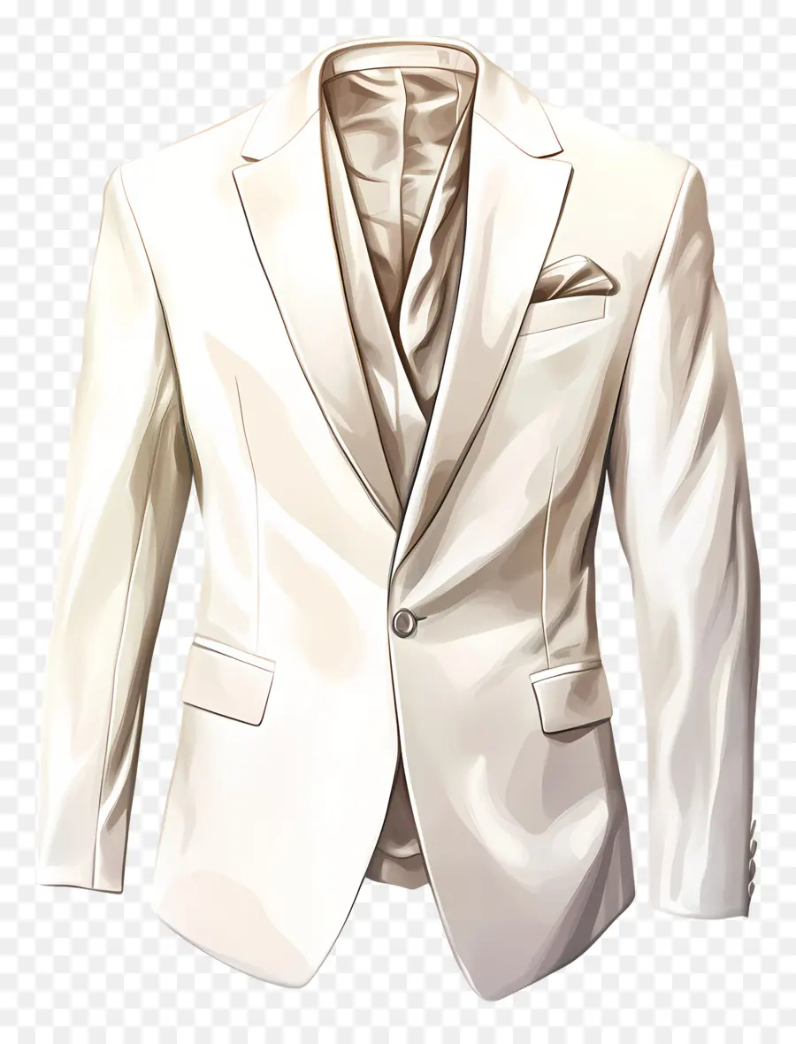 Blazer，Veste De Costume Blanche PNG