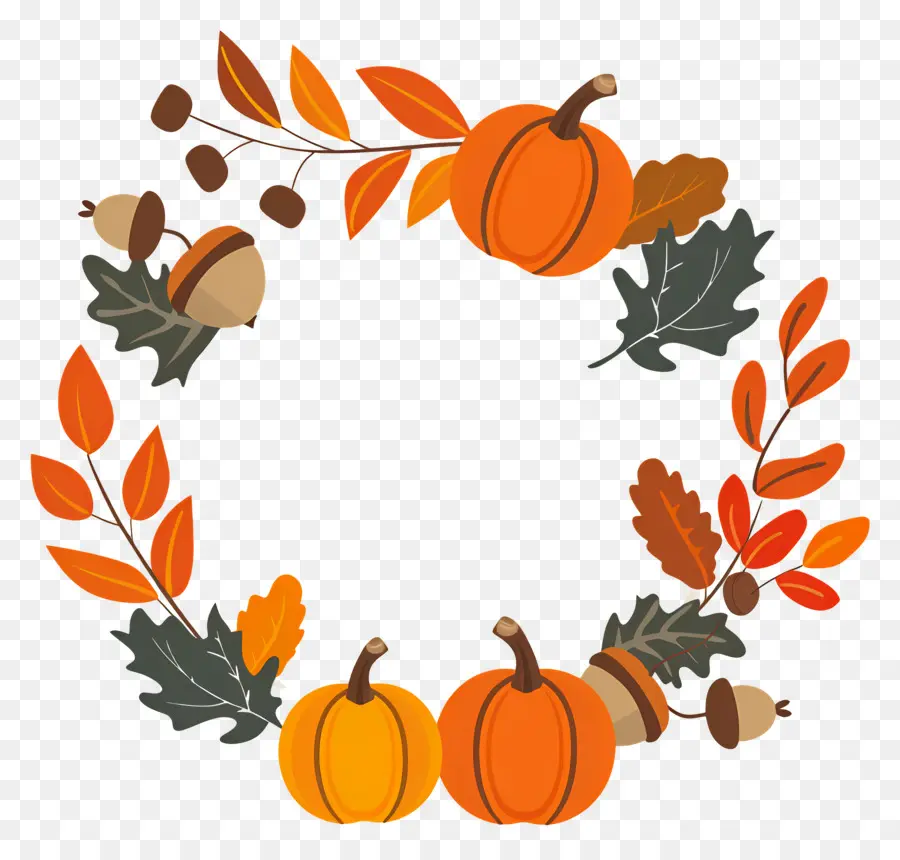 Couronne D'automne，Citrouilles PNG