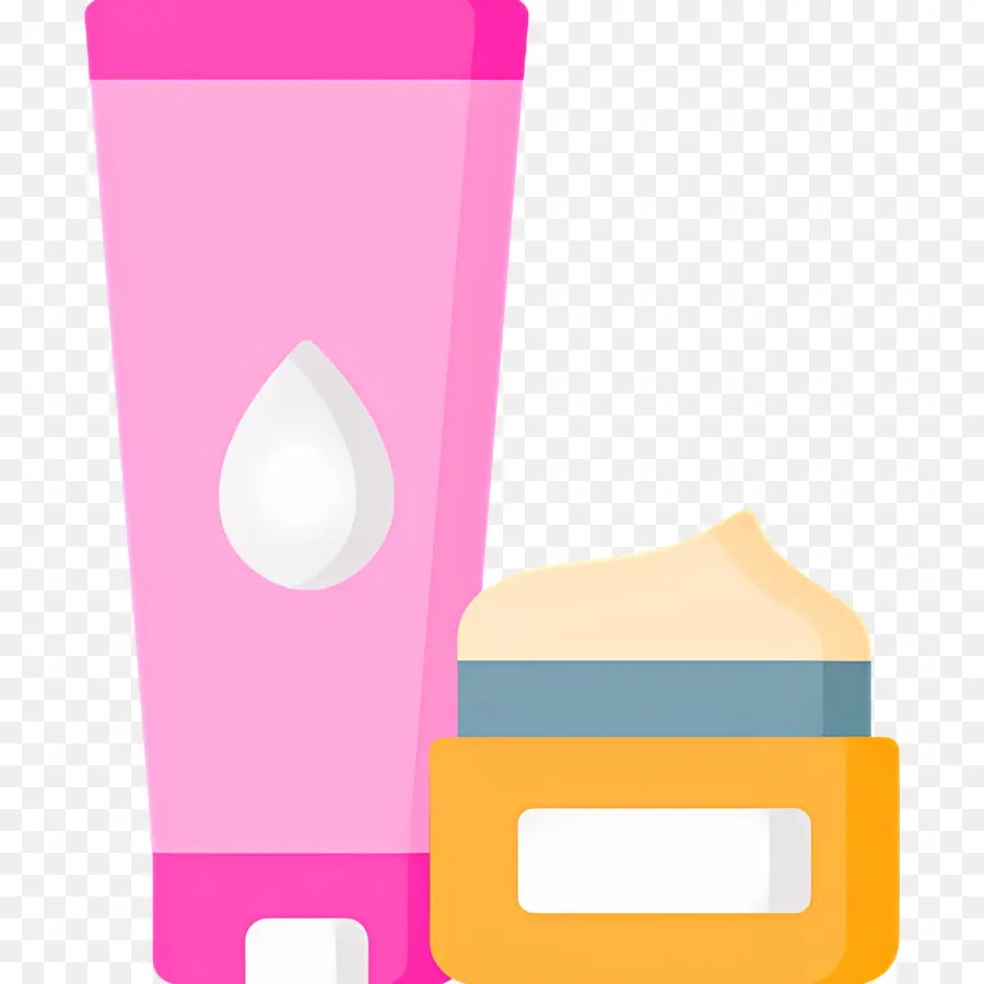 Crème De Beauté，Tube Rose PNG