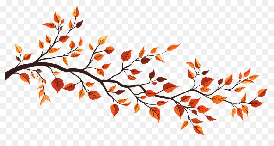 Branche D'automne，Glands Et Feuilles PNG