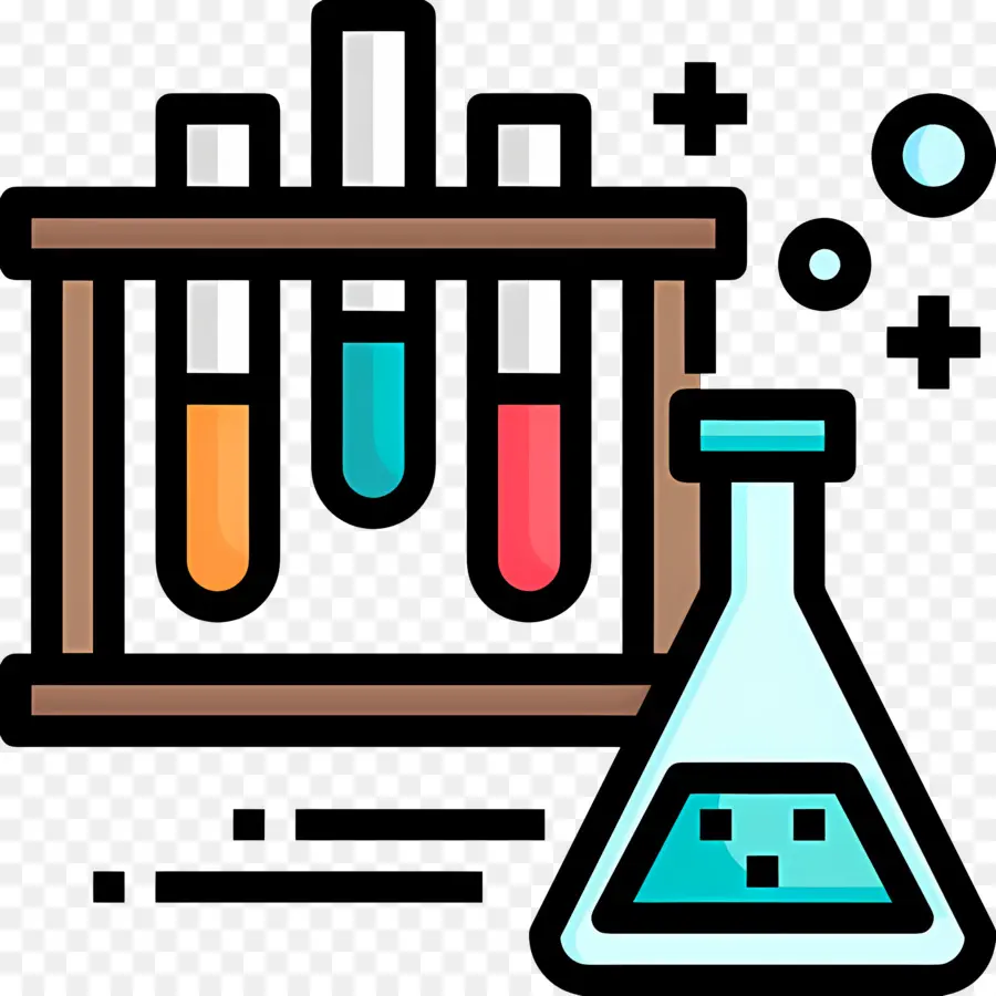 Laboratoire Scientifique，Tubes à Essai Et Flacon PNG