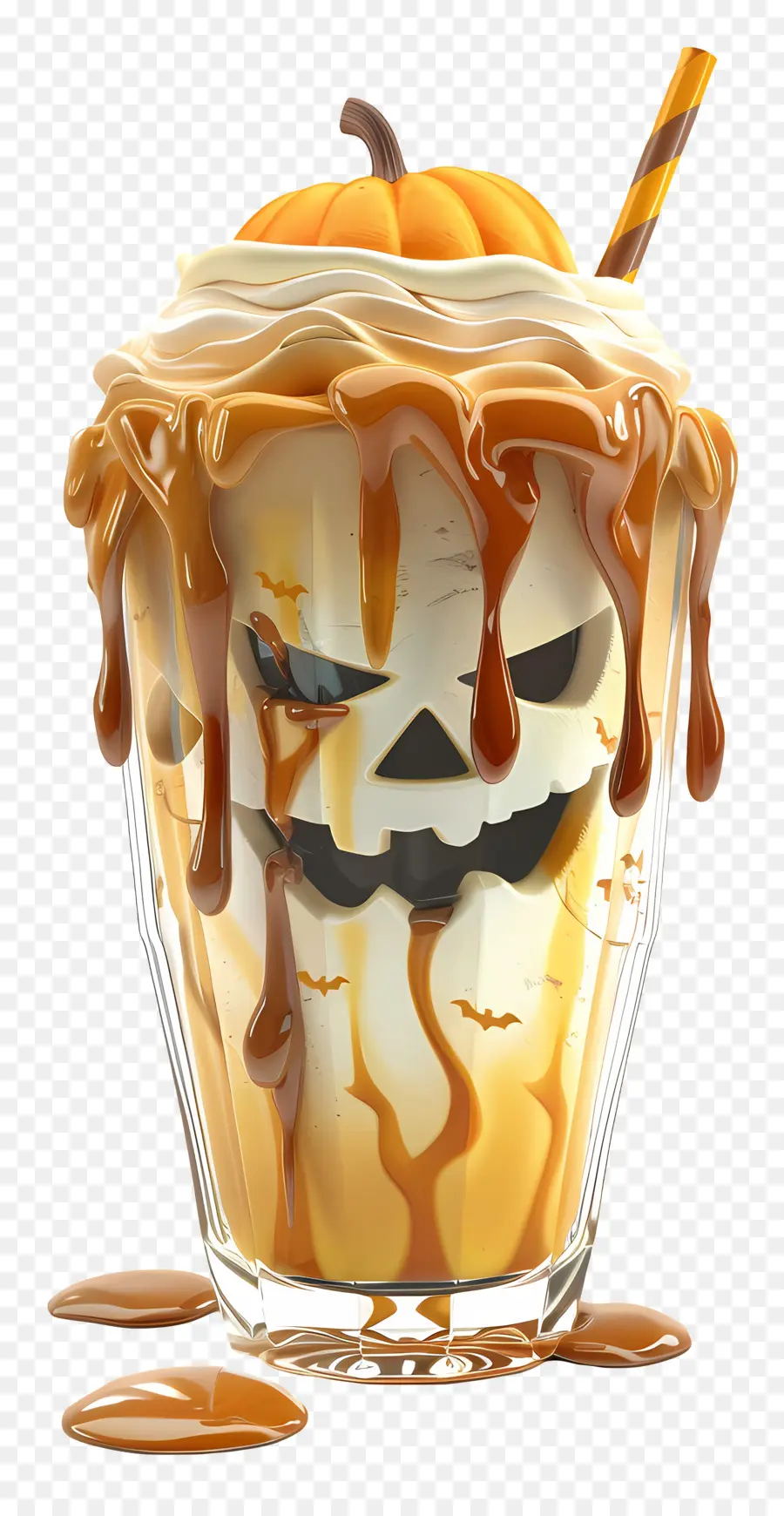 Milk Shake D'halloween，Milk Shake à La Citrouille PNG