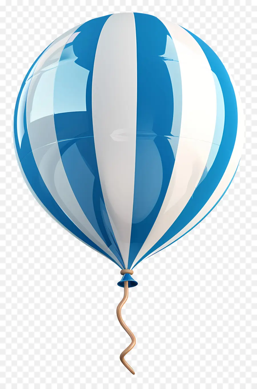 Ballon Unique，Ballon Bleu PNG