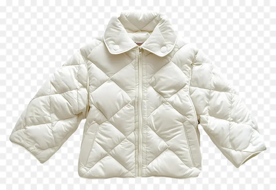 Veste Matelassée，Veste Matelassée Blanche PNG