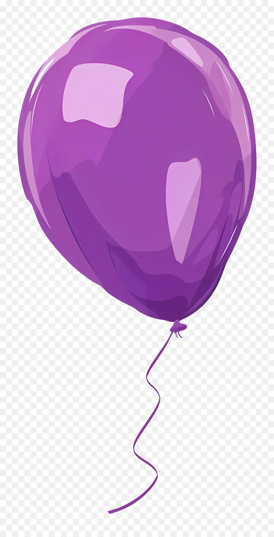 Ballon Unique，Ballon Violet PNG