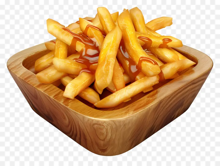 Poutine，Frites Nature PNG