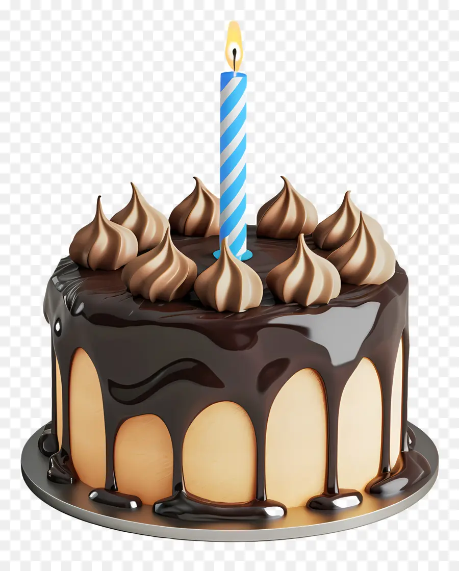 Gâteau D'anniversaire Modèle 3d，Gâteau Au Chocolat PNG