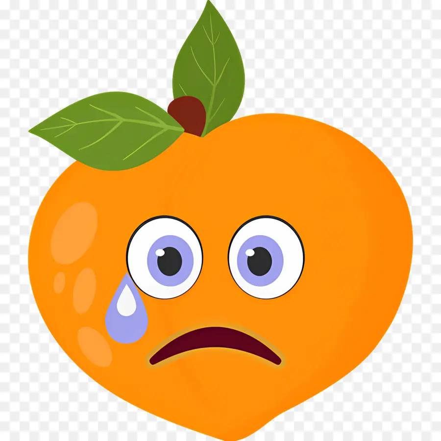 Pêche Emoji，Pêche Qui Pleure PNG