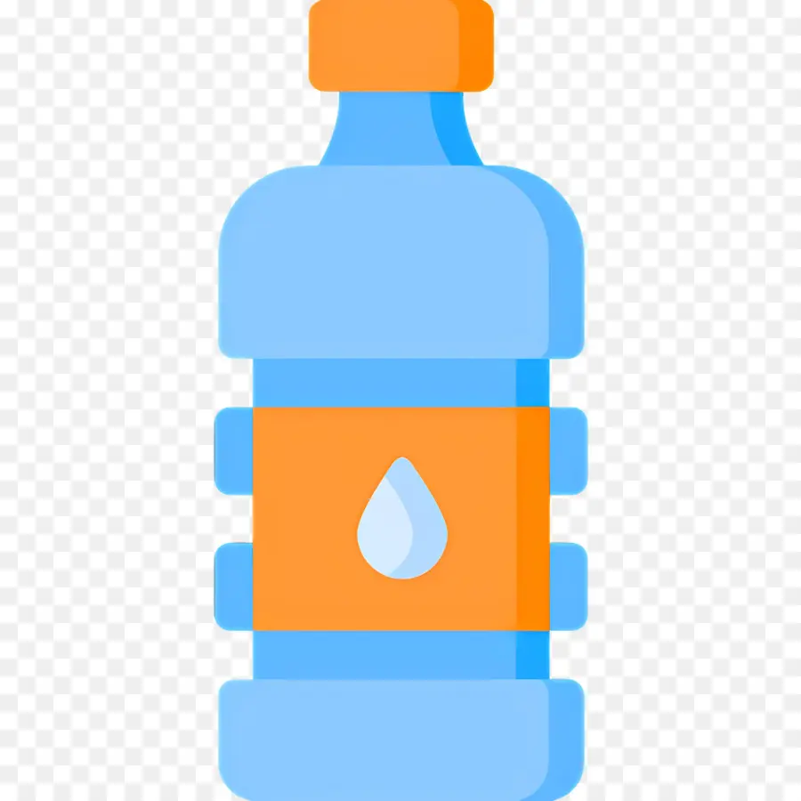 Eau Minérale，Bouteille D'eau Et Verre PNG