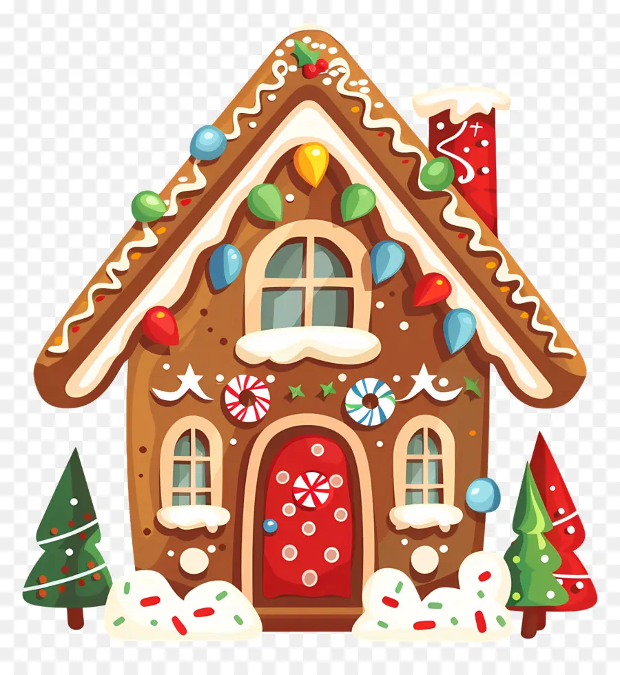 Maison En Pain D'épices De Noël，Maison En Pain D'épice PNG