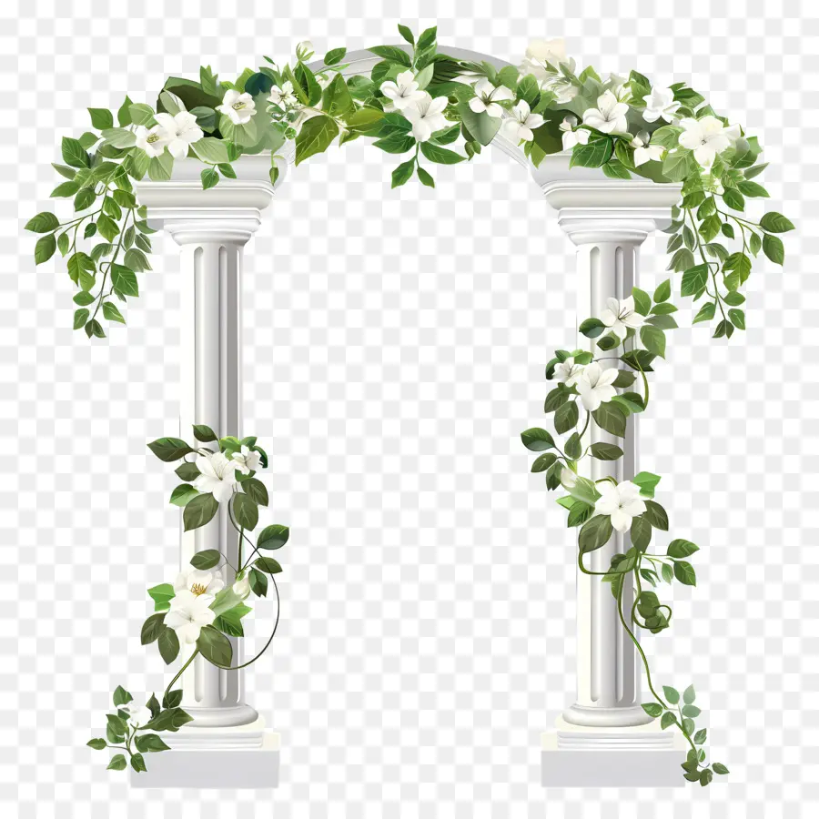 Arche De Mariage，Arche De Colonne Blanche PNG