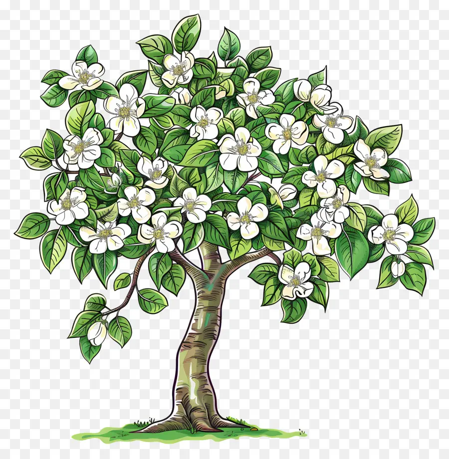 Arbre à Fleurs，Arbre En Fleurs PNG