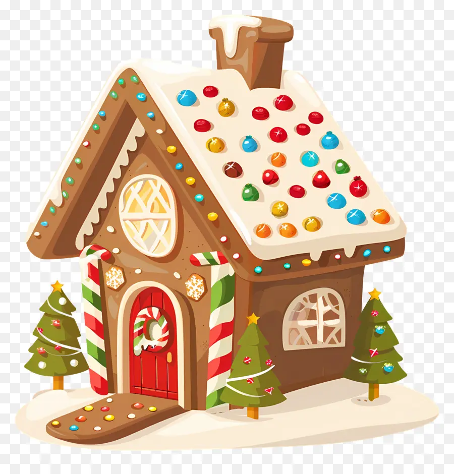 Maison En Pain D'épices De Noël，Maison En Pain D'épice PNG