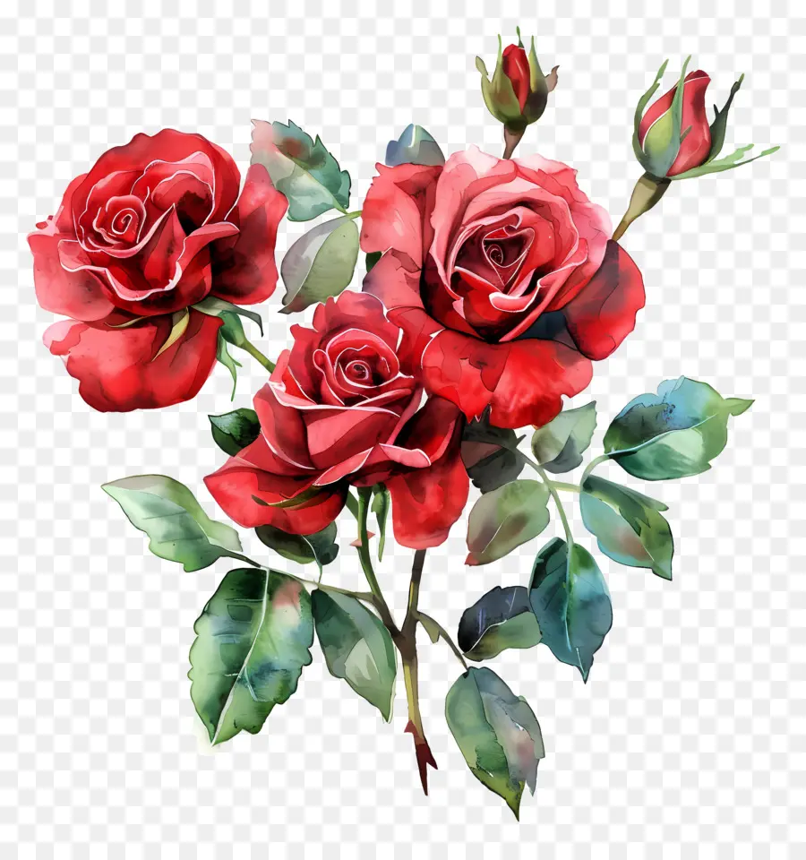 Fleur Rose，Roses Colorées PNG