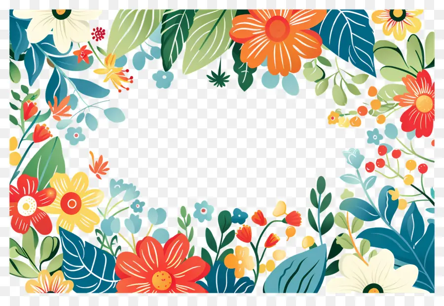 Cadre Floral，Cadre Floral Délicat PNG