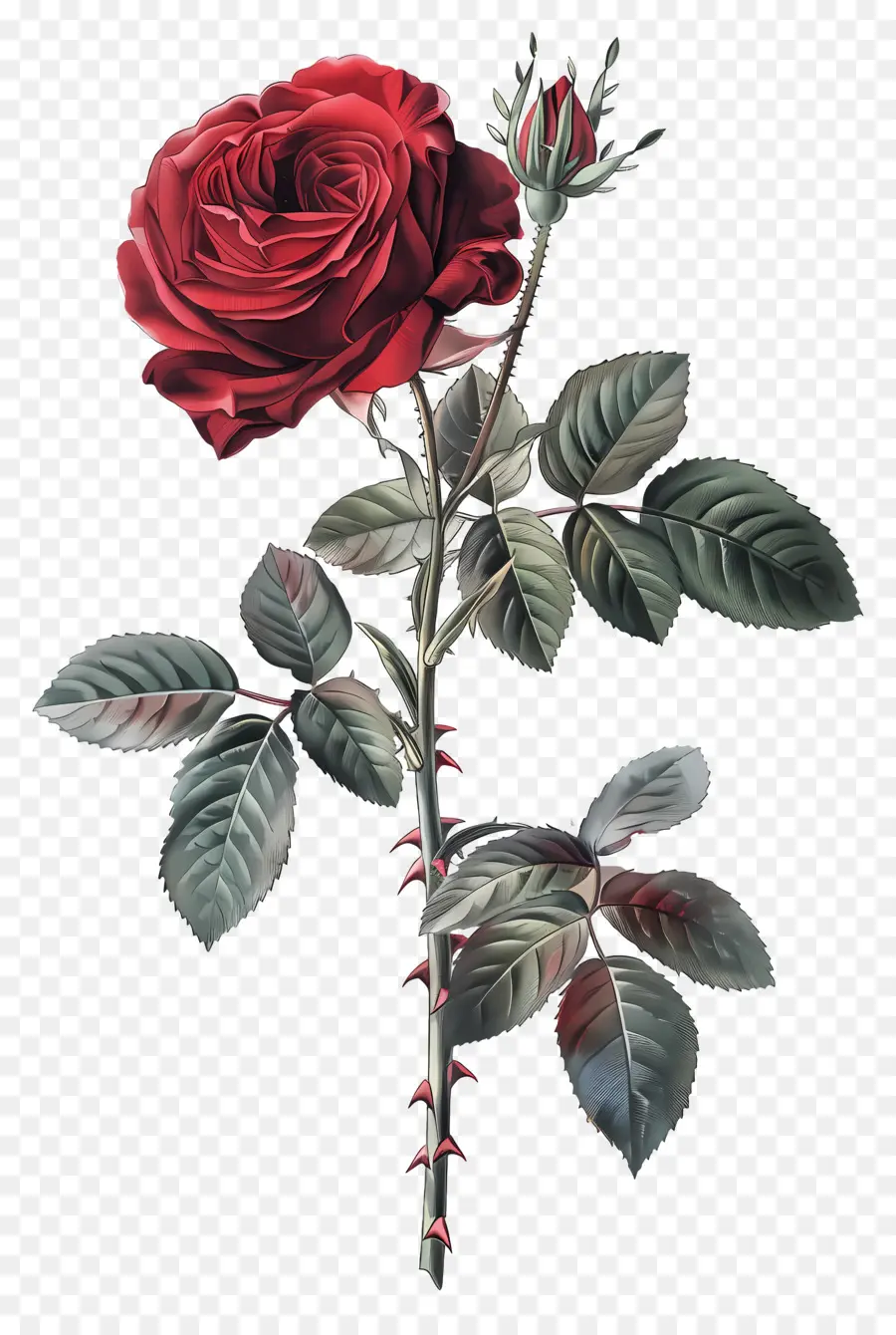 Fleur Rose，Rose Rouge PNG