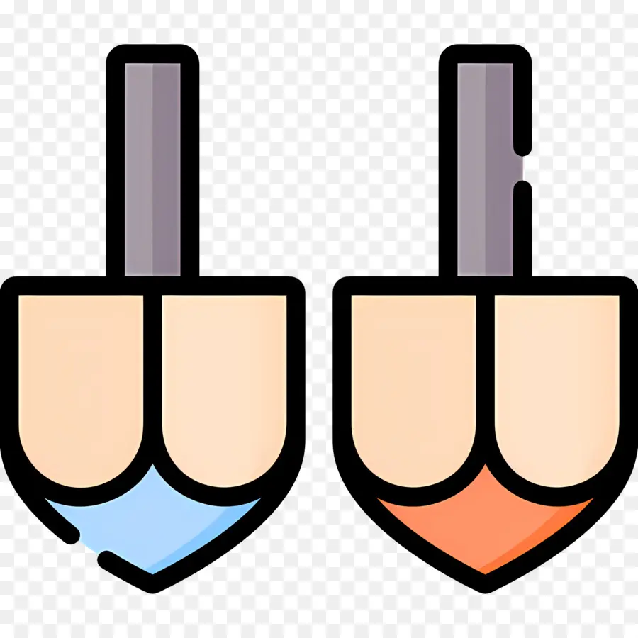 Hanoukka Dreidel，Dreidels Simples PNG