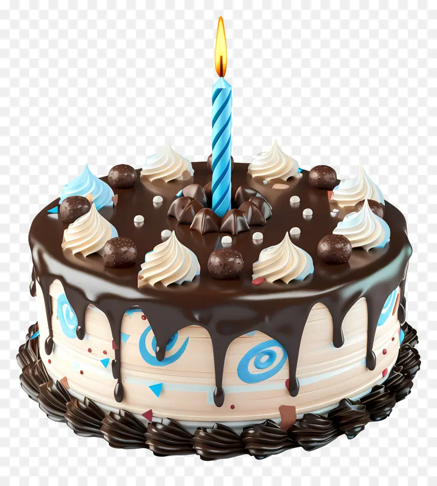 Gâteau D'anniversaire Modèle 3d，Gâteau Au Chocolat PNG