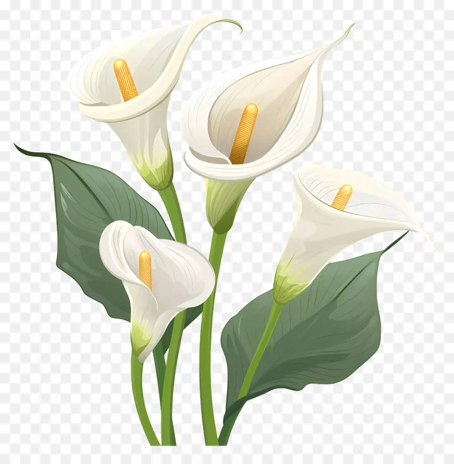 Lily Calla，Lys Calla Blancs PNG