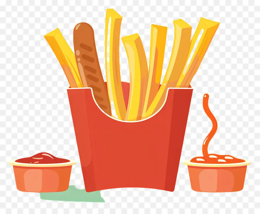 Salchipapa，Frites PNG