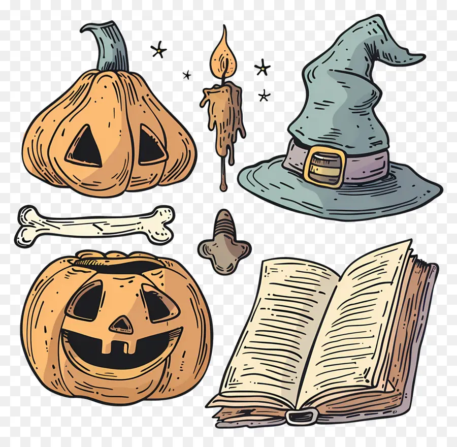 Fond D'halloween，Objets D'halloween PNG