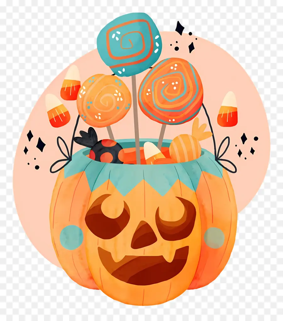 Seau à Bonbons D'halloween，Bonbons D'halloween PNG