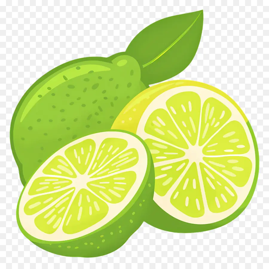 Citron Vert，Tranche De Citron Vert PNG