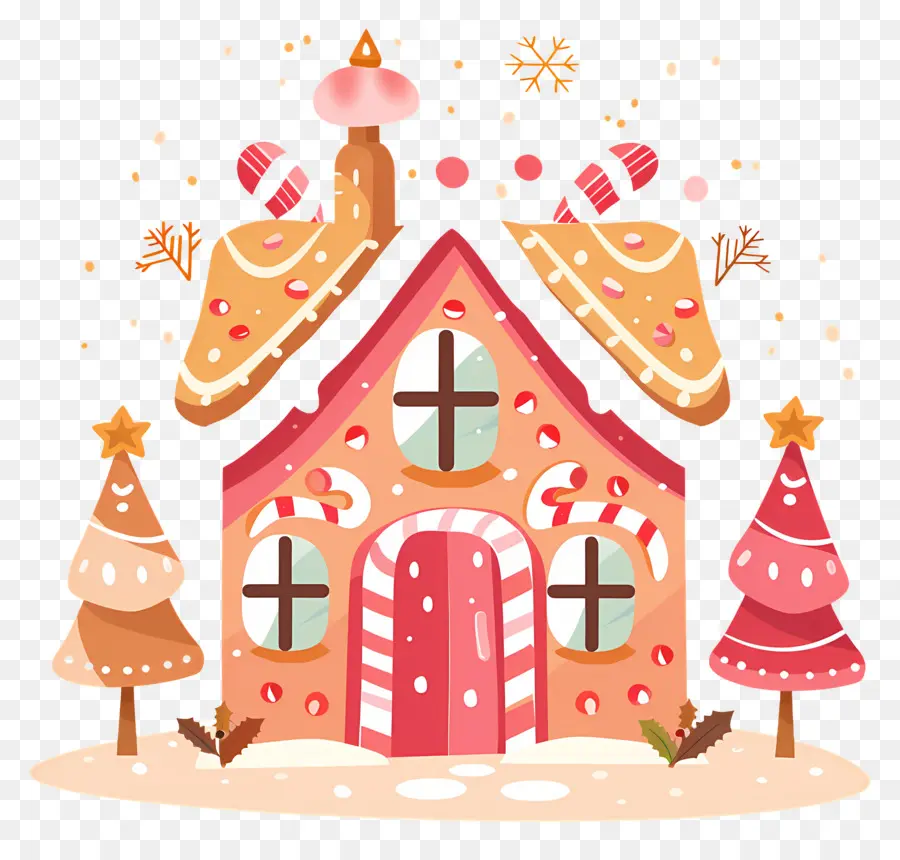 Maison En Pain D'épices De Noël，Maison En Pain D'épice PNG