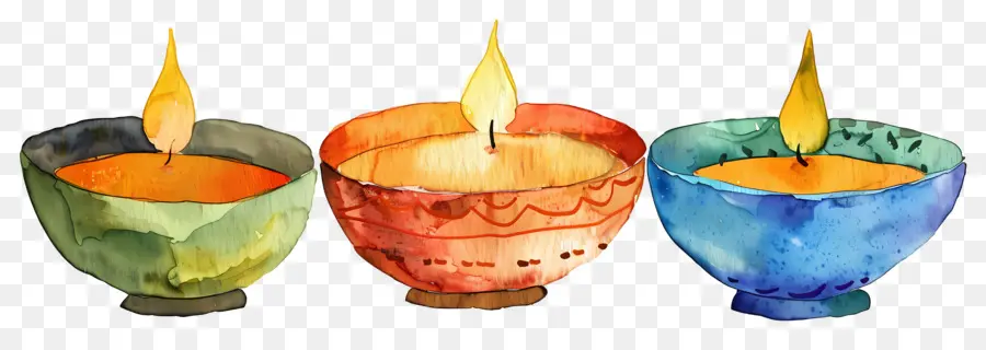 Diwali Diya，Lampes Décoratives PNG