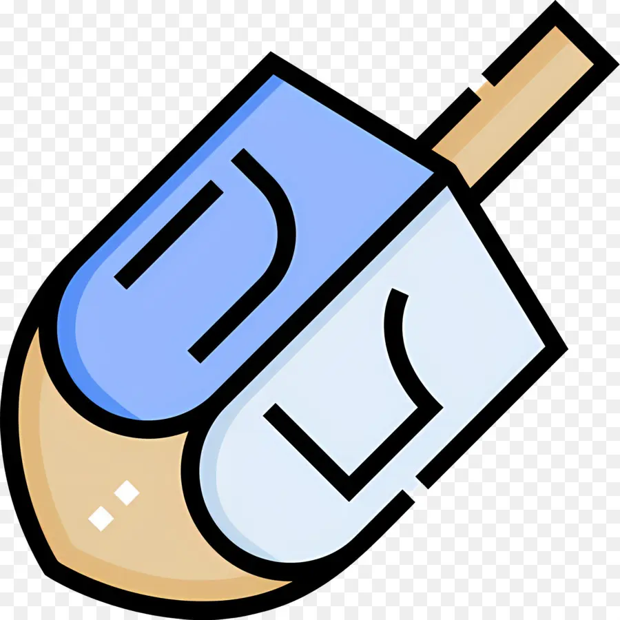 Hanoukka Dreidel，Dreidel Bleu PNG