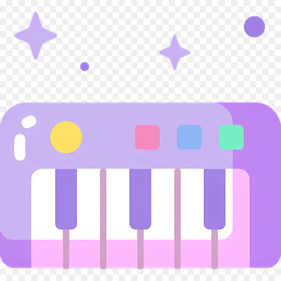 Clavier De Musique，Clavier Coloré PNG