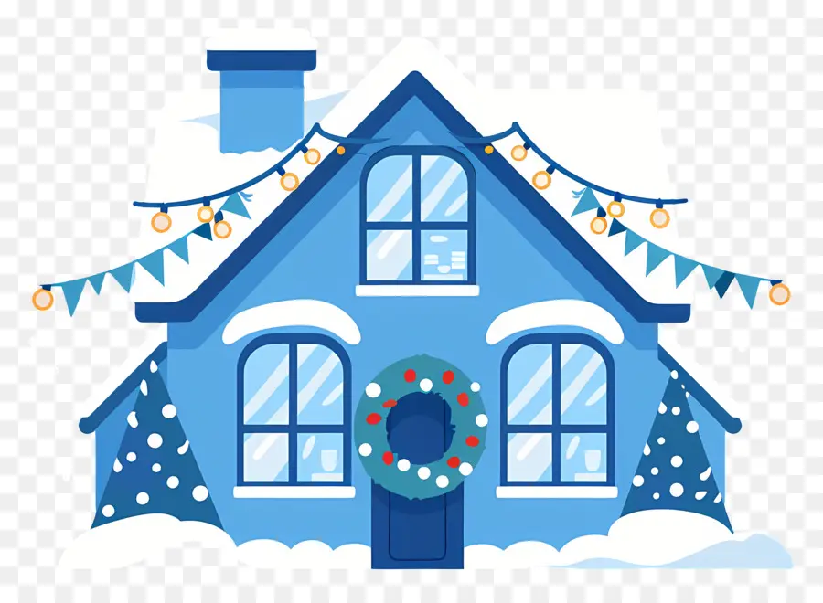 Maison De Noël，Maison Bleue PNG