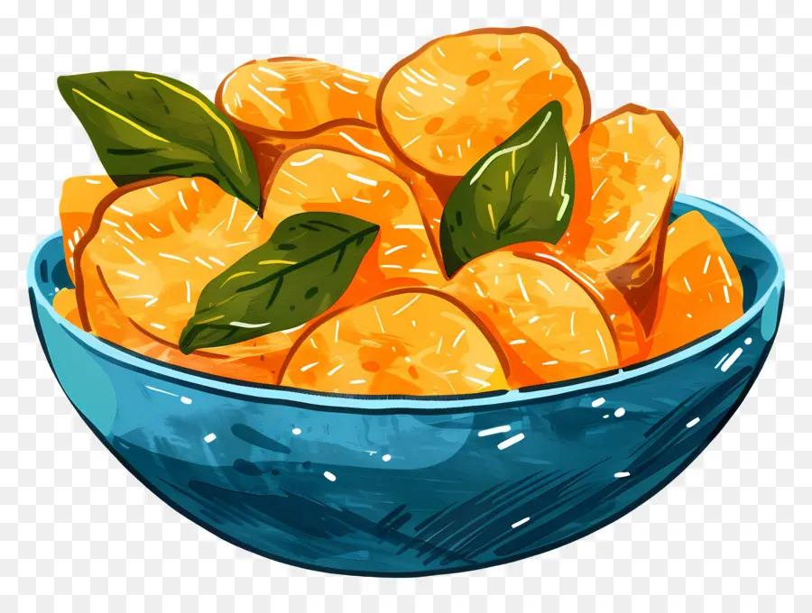 Pomme De Terre Au Four，Tranches D'oranges PNG