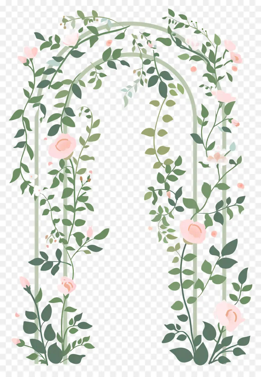 Arche Fleurie，Arche Florale Avec Roses Roses PNG