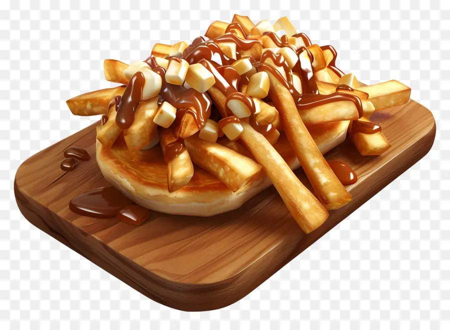 Poutine，Poutine Au Fromage Et Sauce PNG