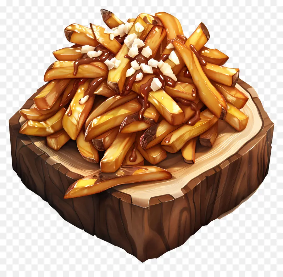 Poutine，Frites Avec Sauce PNG