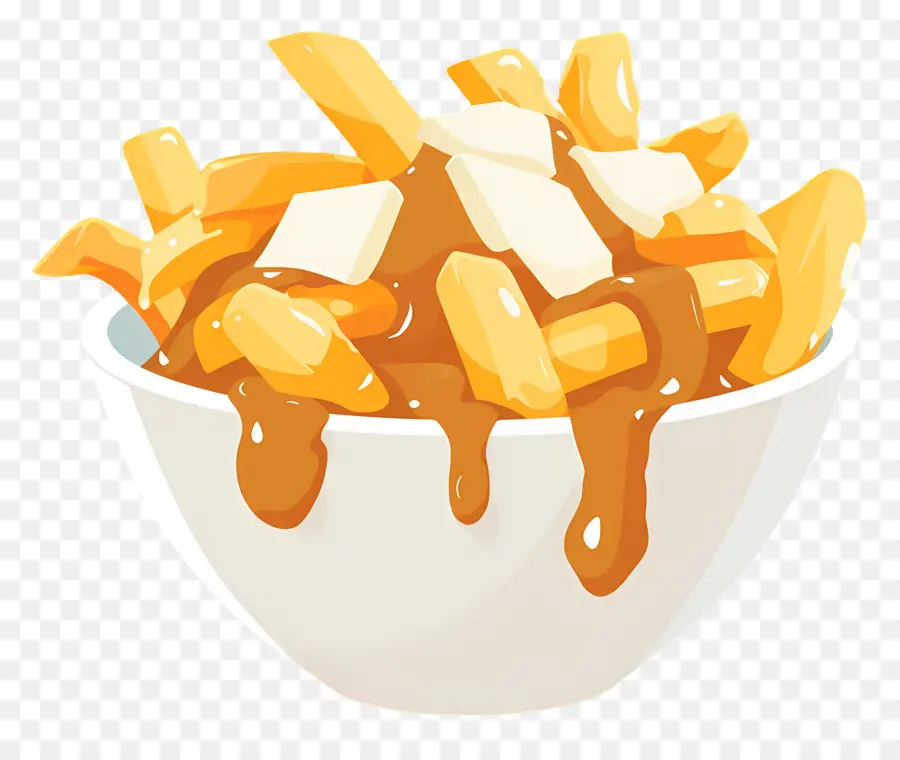 Poutine，Poutine Au Fromage En Grains PNG