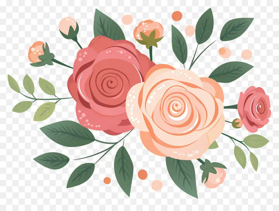 Fleur Rose，Bouquet De Roses PNG