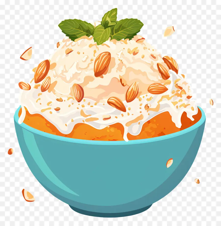 Bingsu Sur Glace，Dessert à L'orange PNG