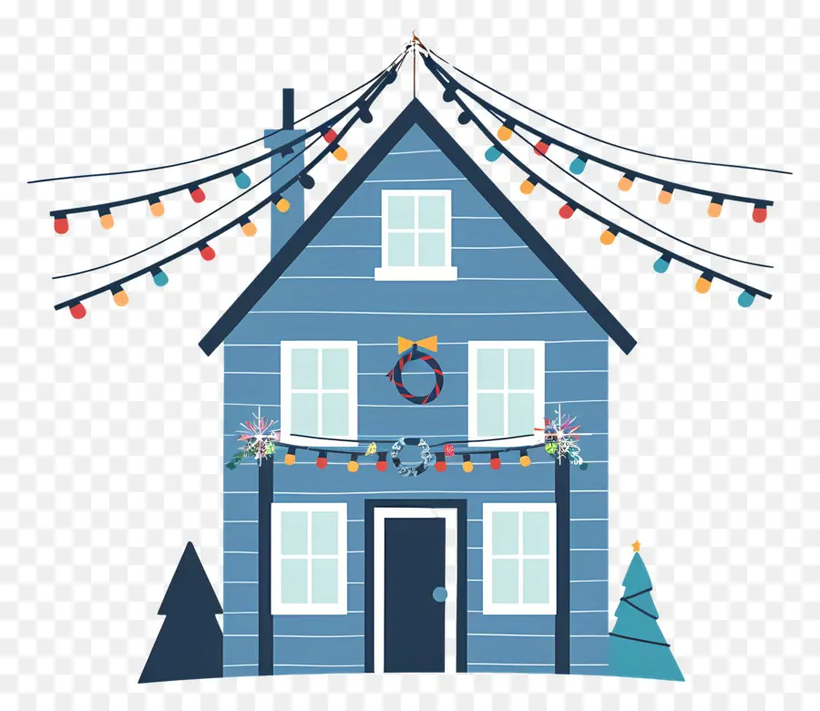 Maison De Noël，Maison Bleue PNG