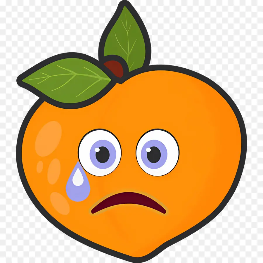 Pêche Emoji，Pêche Qui Pleure PNG