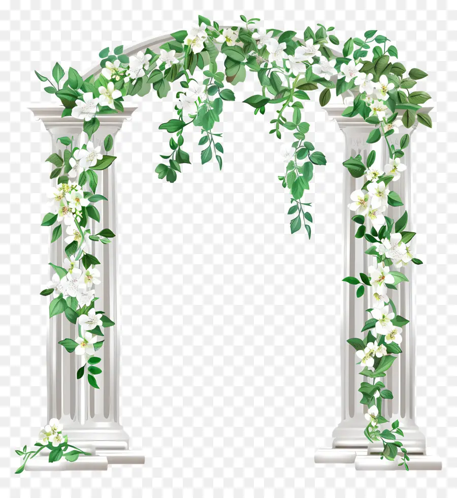 Arche De Mariage，Arche De Colonne Blanche PNG