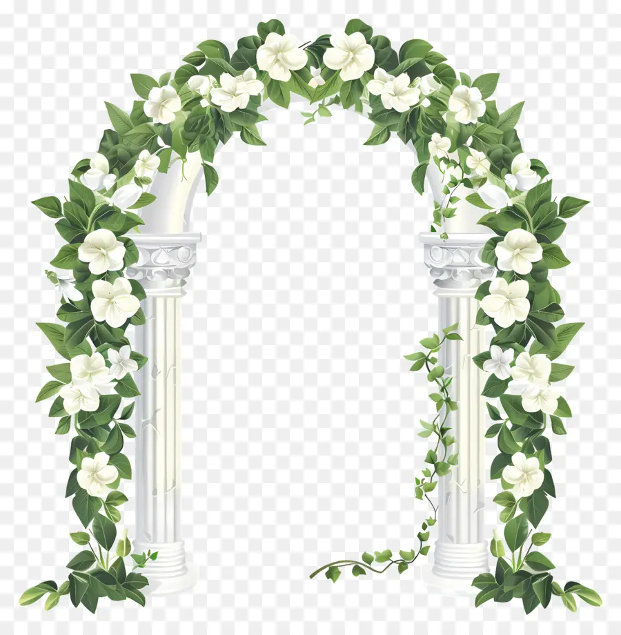 Arche De Mariage，Arche De Colonne Blanche PNG