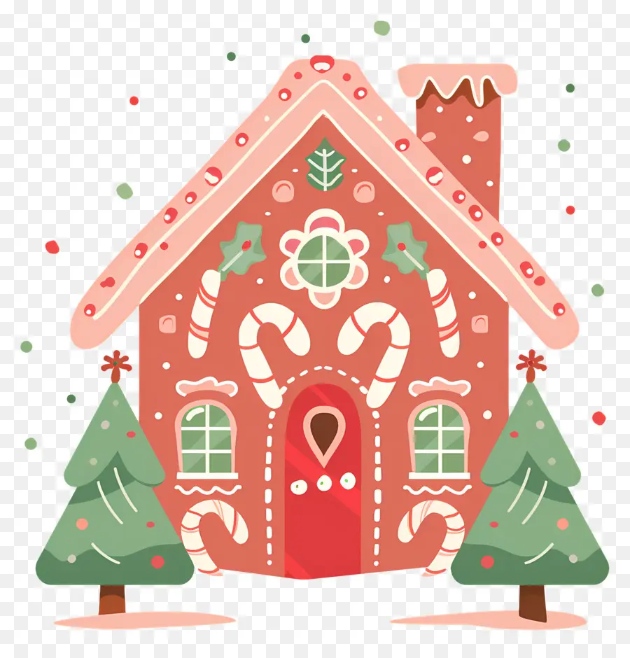 Maison En Pain D'épices De Noël，Maison En Pain D'épice PNG